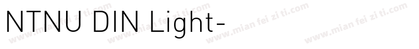 NTNU DIN Light字体转换